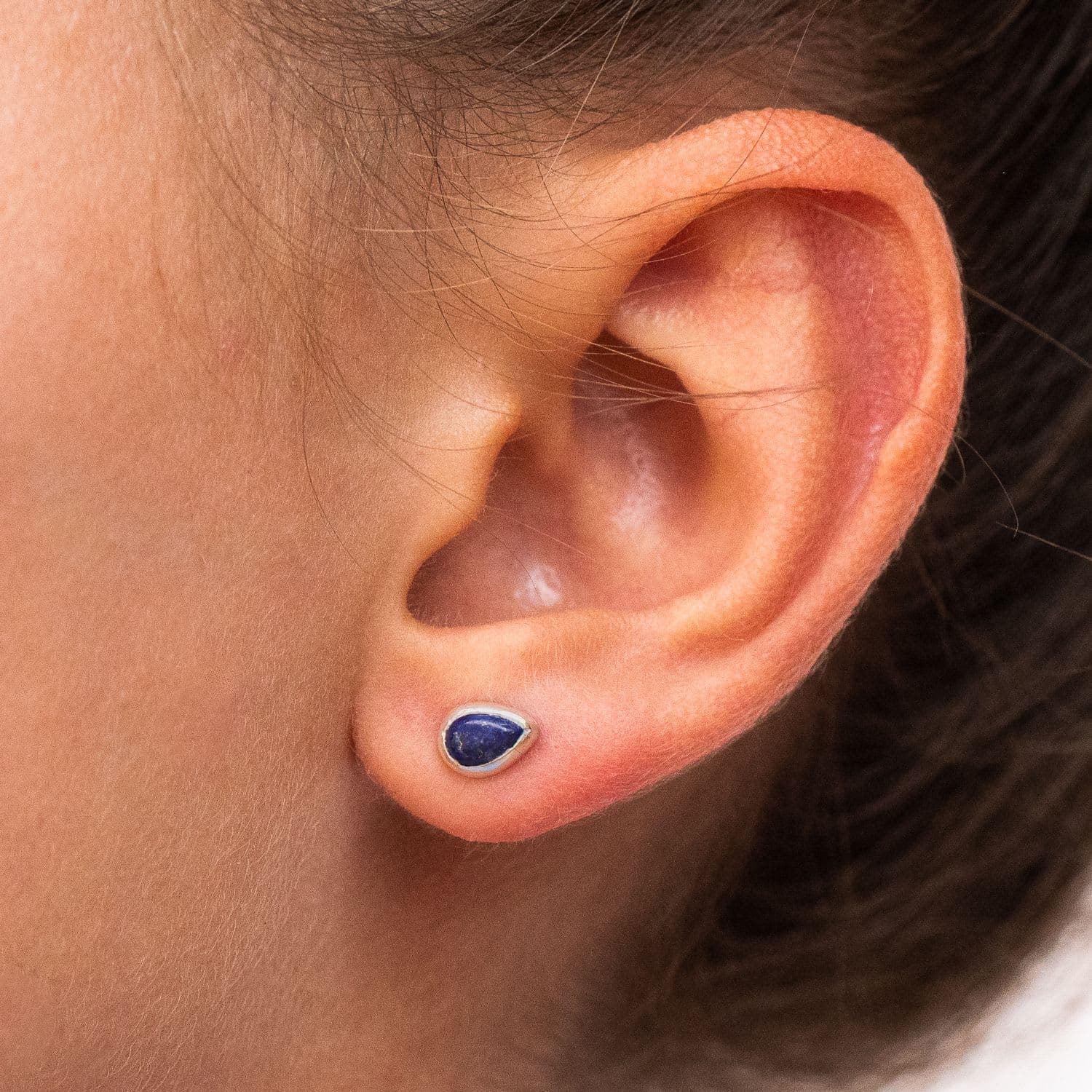 Oorbellen met lapis lazuli