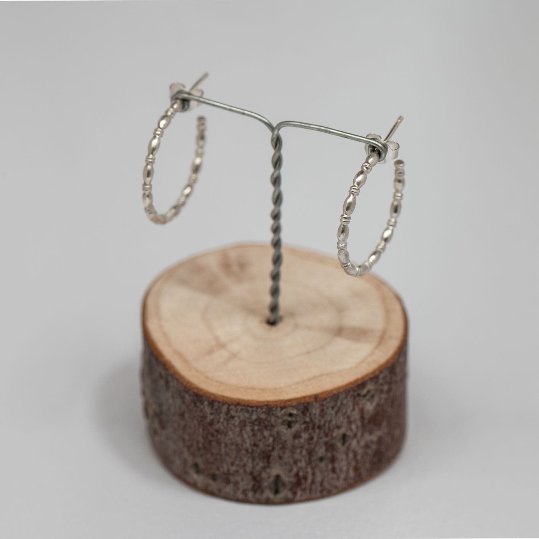 Open cirkel oorbellen eierdraad